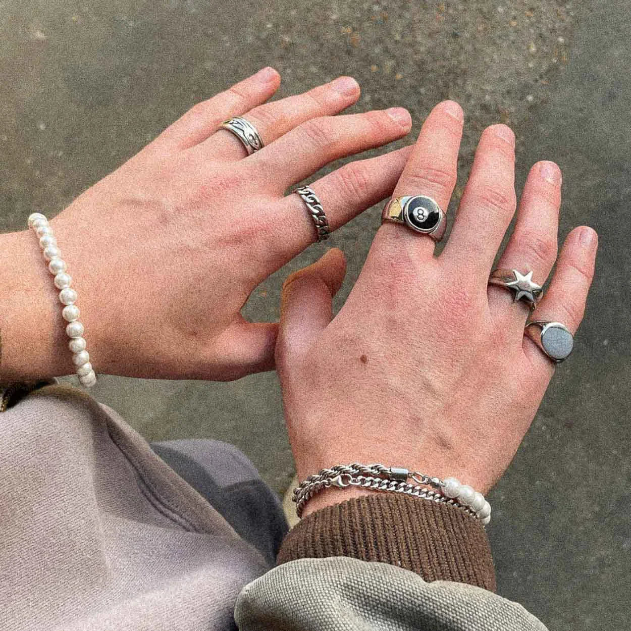 CHAIN RING | SILVER - Bozhirings