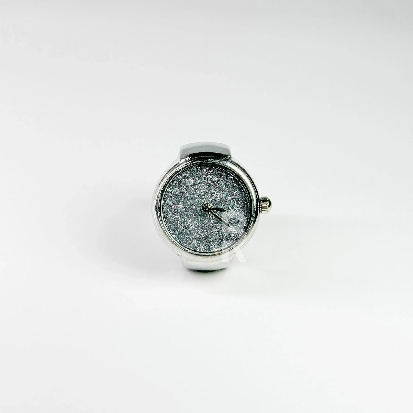 GLITTER RING | SILVER - Bozhirings