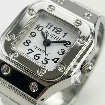 SANTOS RING | SILVER WHITE