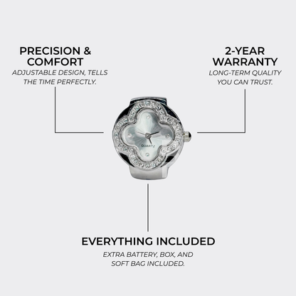 CLEEF RING | SILVER WHITE