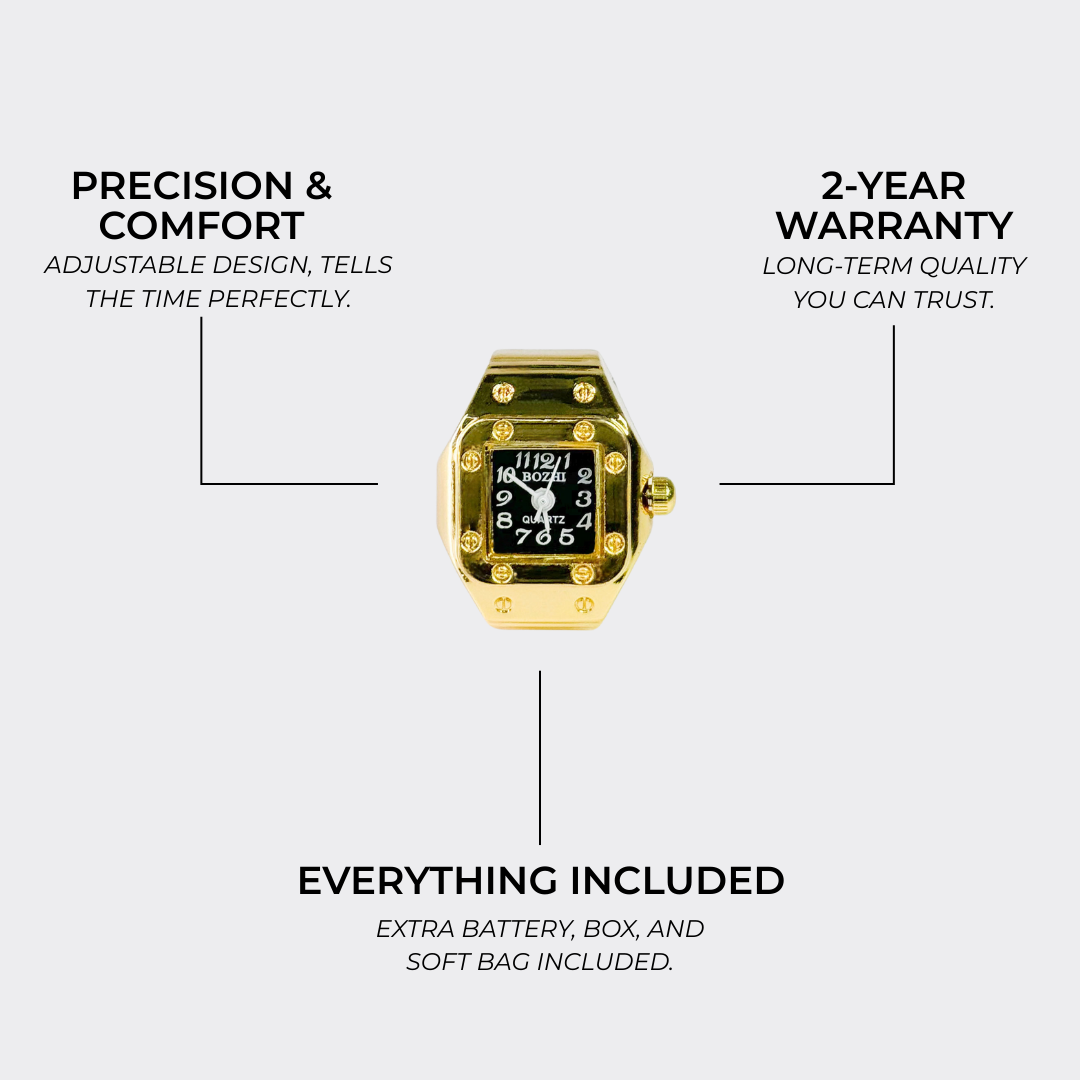 SANTOS RING | GOLD BLACK