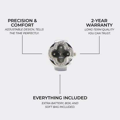 CLEEF RING | SILVER BLACK