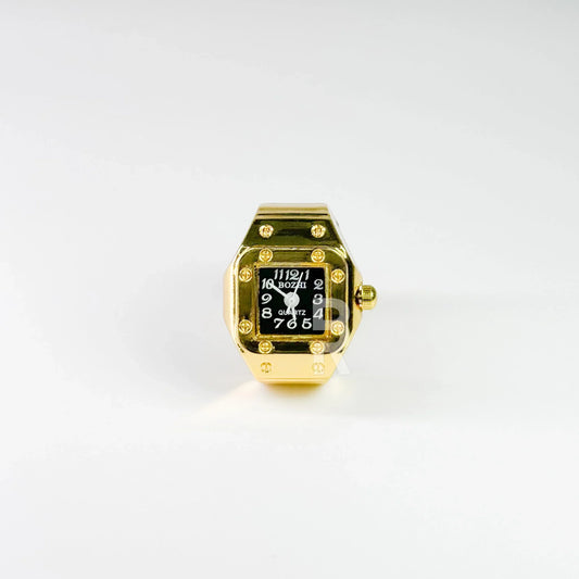 SANTOS RING | GOLD BLACK - Bozhirings