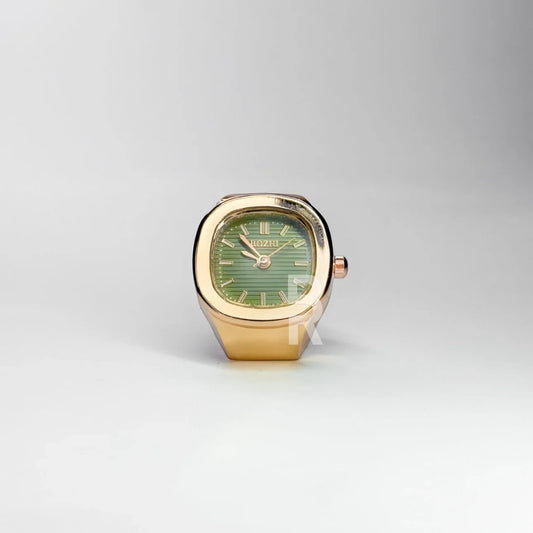 NAUTILUS RING | ROSE GREEN - Bozhirings