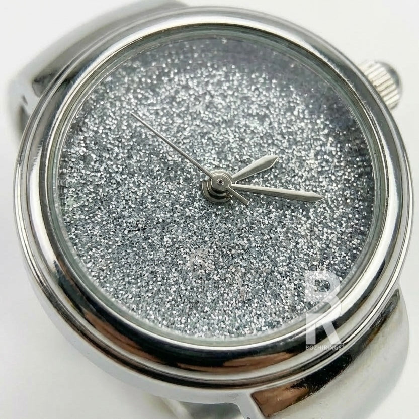 GLITTER RING | SILVER