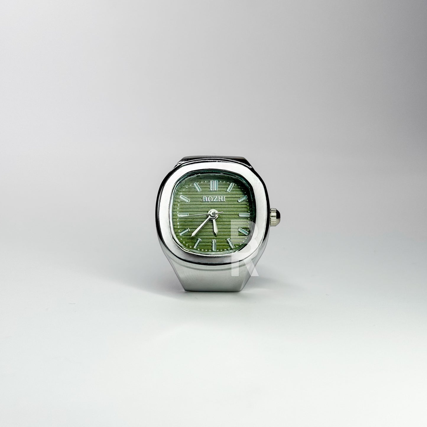 NAUTILUS RING | SILVER GREEN