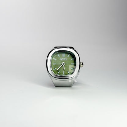 NAUTILUS RING | SILVER GREEN