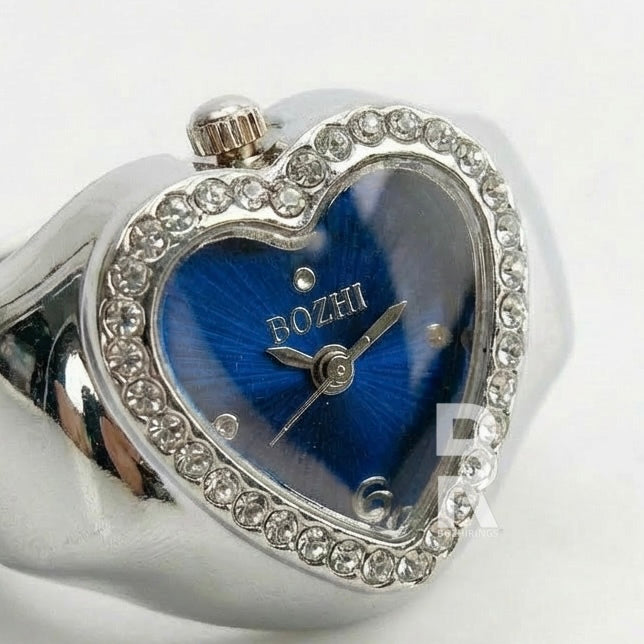 HEART RING | SILVER BLUE