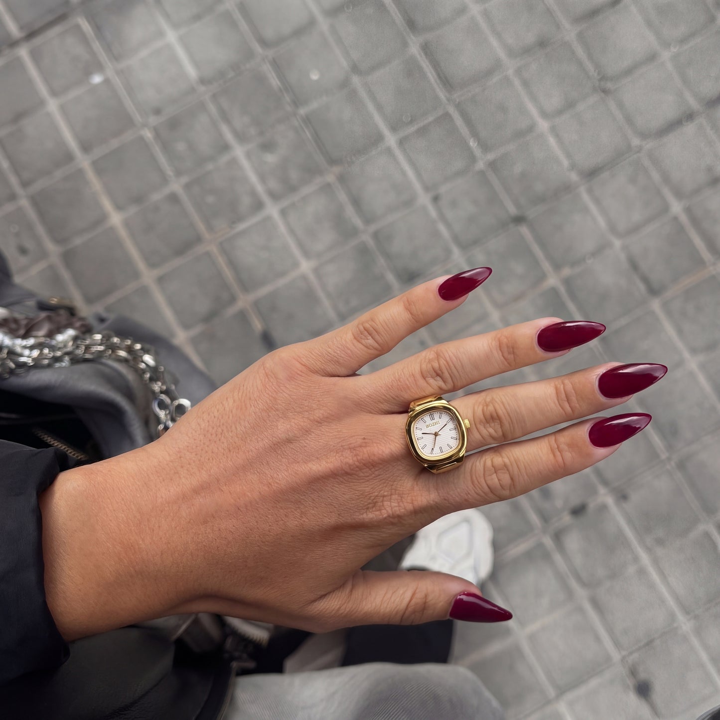 NAUTILUS RING | GOLD WHITE