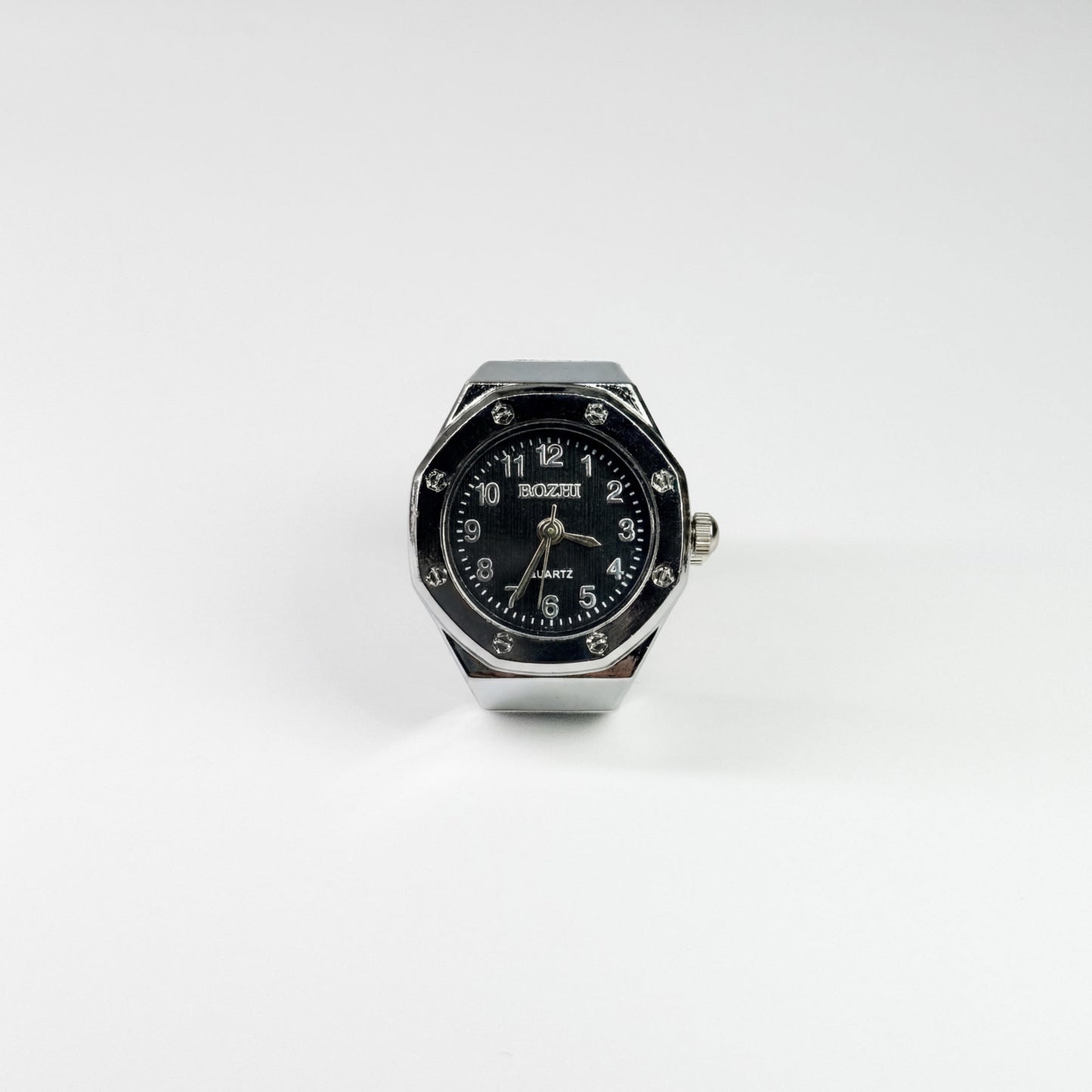 OAK RING | SILVER BLACK