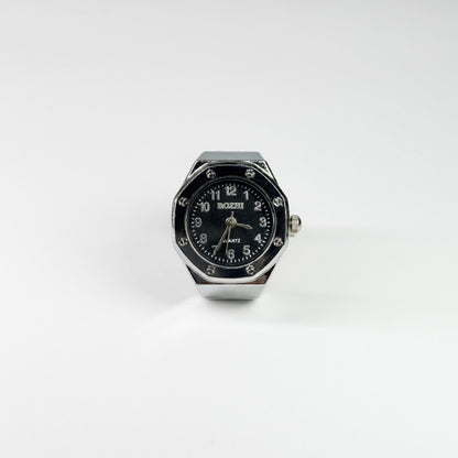 OAK RING | SILVER BLACK