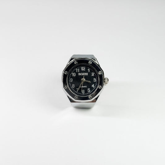 OAK RING | SILVER BLACK