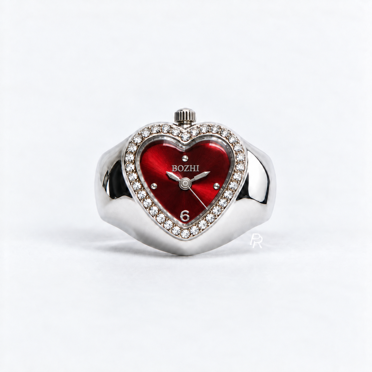 HEART RING | SILVER RED