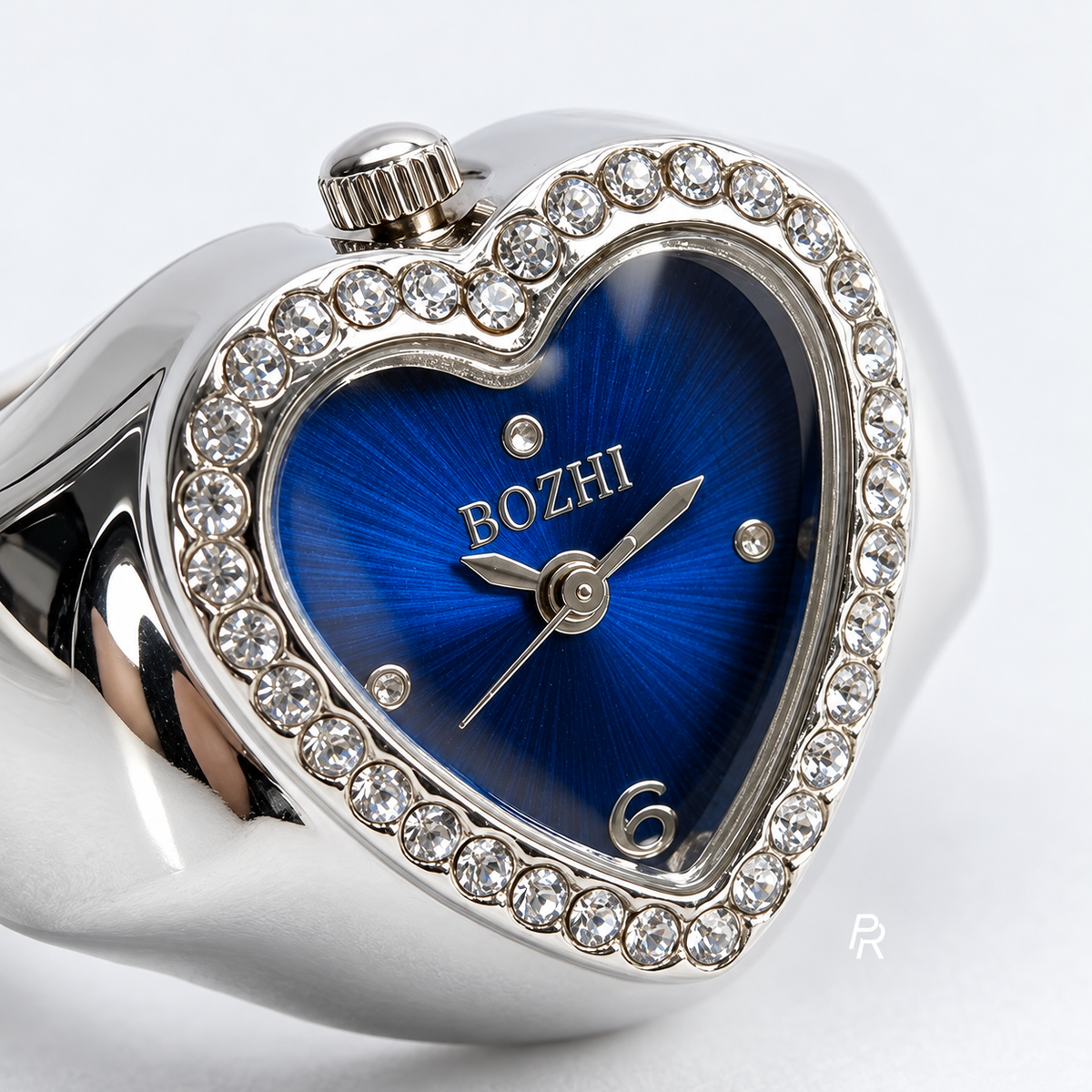 HEART RING | SILVER BLUE