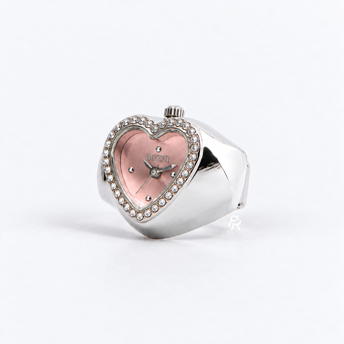HEART RING | SILVER PINK