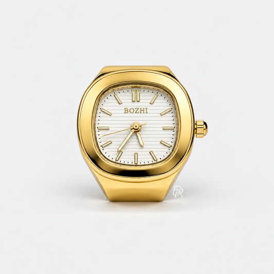 NAUTILUS RING | GOLD WHITE