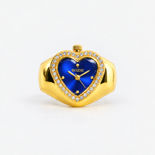 HEART RING | GOLD BLUE