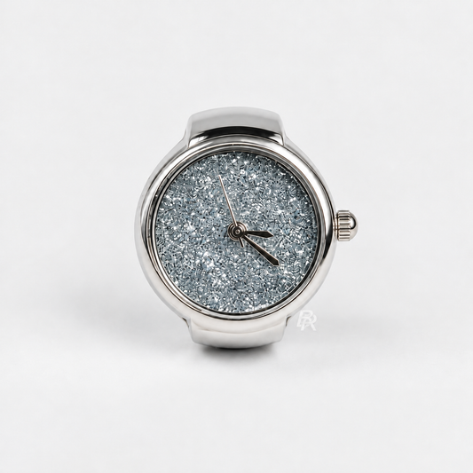 GLITTER RING | SILVER