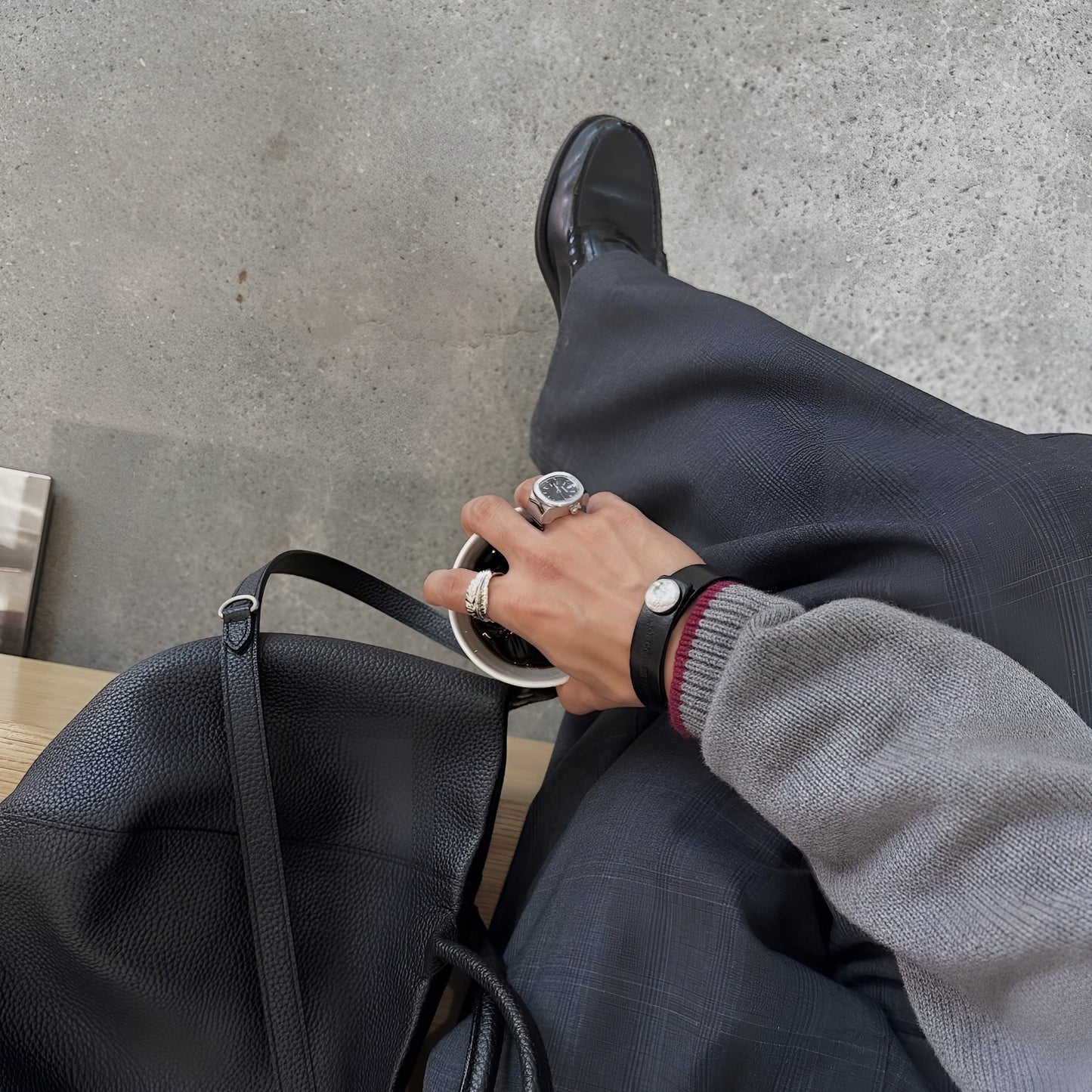 NAUTILUS RING | SILVER BLACK