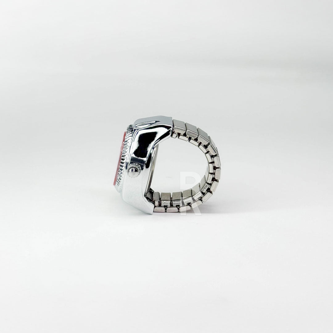 DIGITALE RING | SILVER RED - Bozhirings