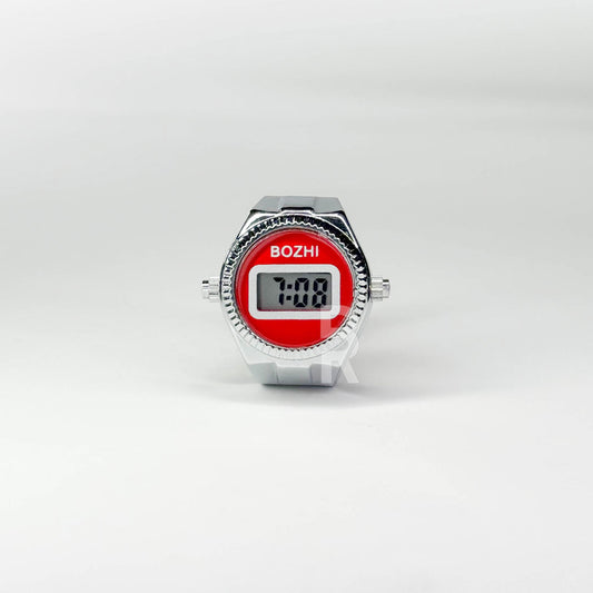 DIGITALE RING | SILVER RED - Bozhirings