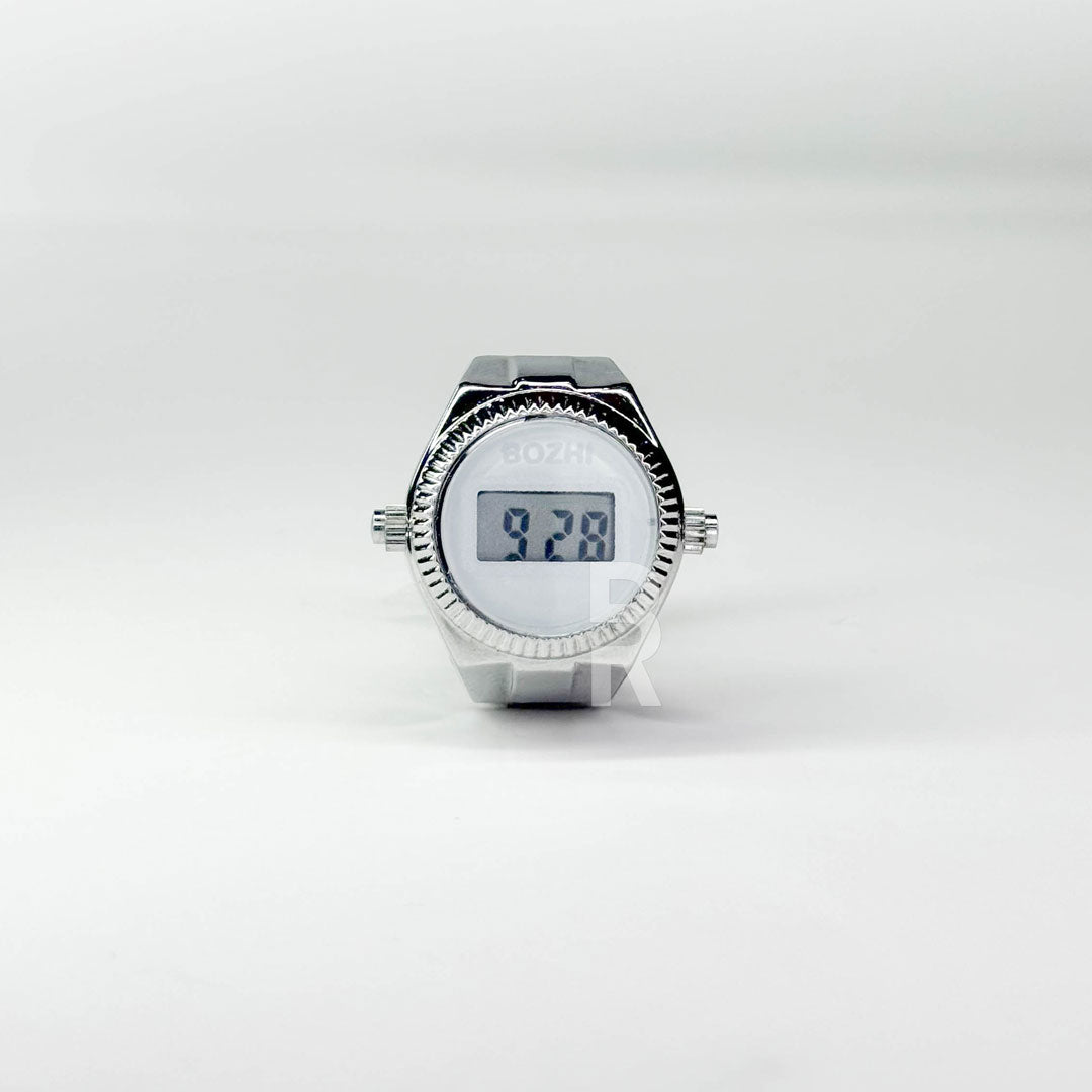 DIGITALE RING | SILVER WHITE - Bozhirings