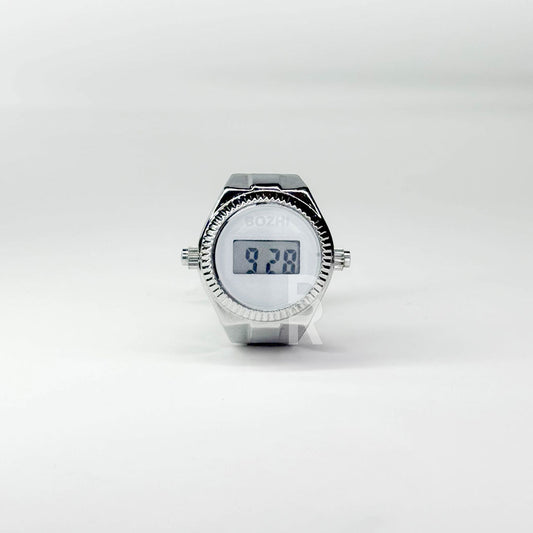 DIGITALE RING | SILVER WHITE - Bozhirings