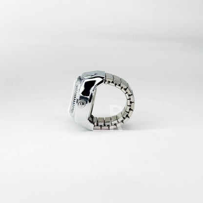 DIGITALE RING | SILVER WHITE - Bozhirings