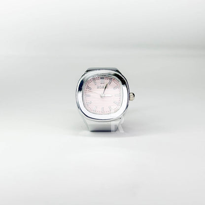 NAUTILUS RING | SILVER PINK