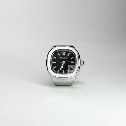 NAUTILUS RING | SILVER BLACK