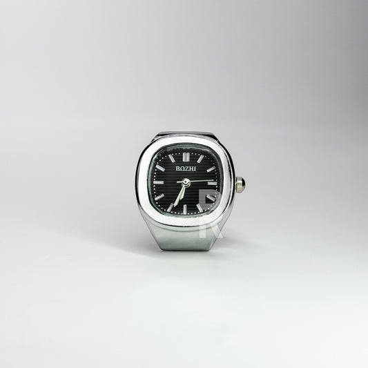 NAUTILUS RING | SILVER BLACK