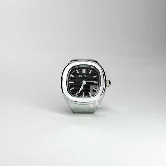NAUTILUS RING | SILVER BLACK - Bozhirings