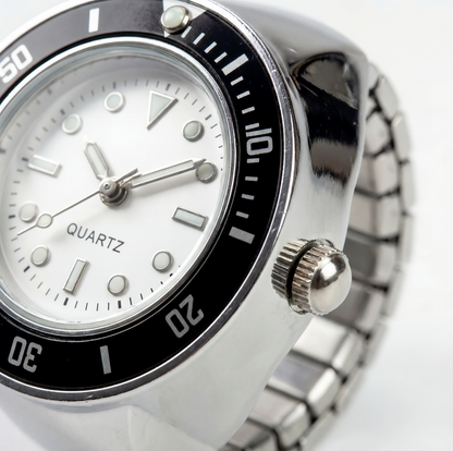 GMT RING | SILVER BLACK