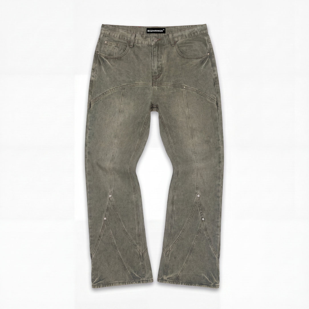 Bozhi Jeans Button Straight