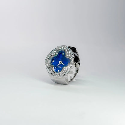 CLEEF RING | SILVER BLUE - Bozhirings