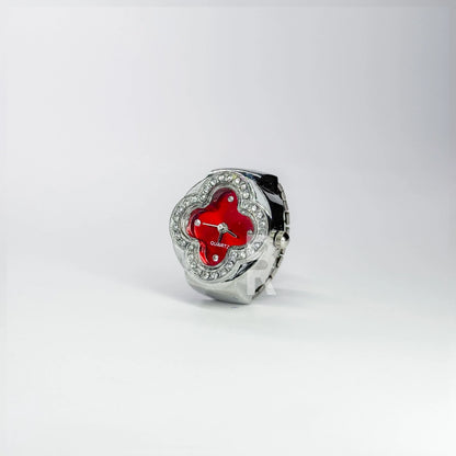 CLEEF RING | SILVER RED - Bozhirings