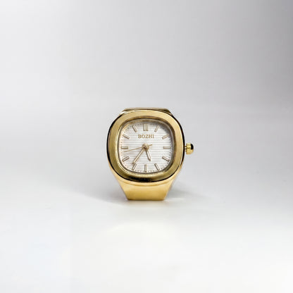 NAUTILUS RING | GOLD WHITE