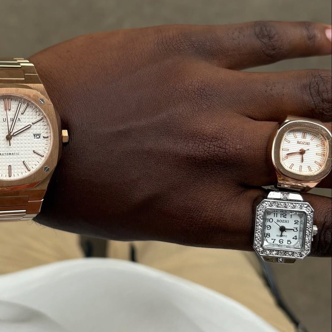 NAUTILUS RING | ROSE WHITE