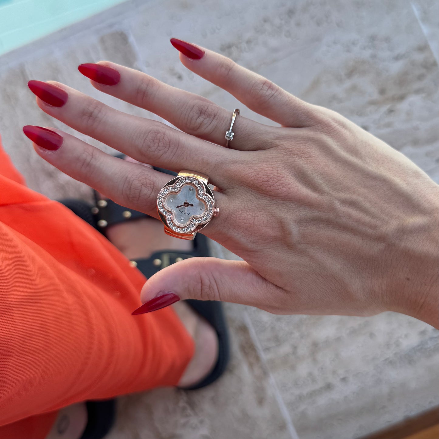 CLEEF RING | ROSE WHITE - Bozhirings