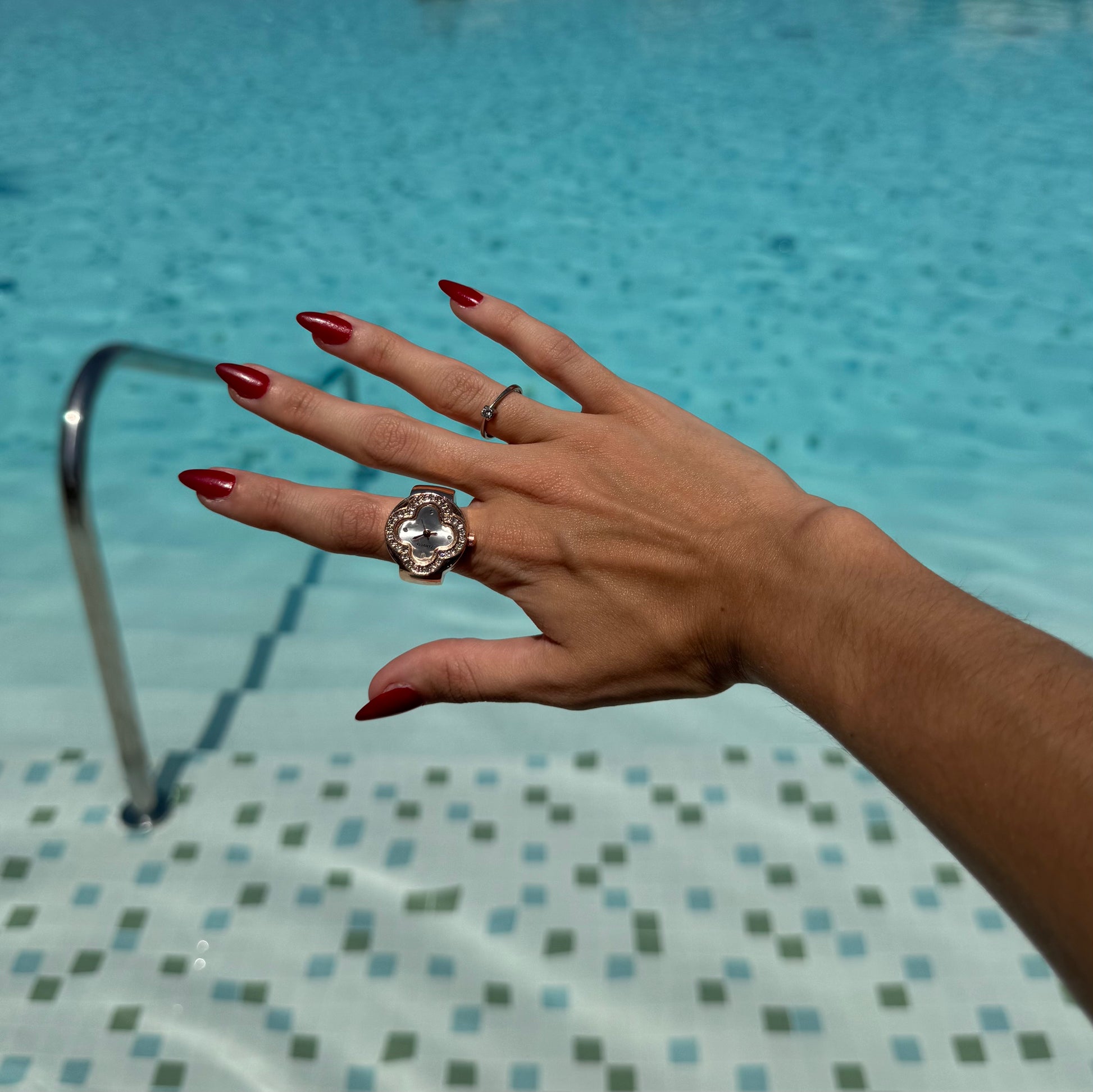 CLEEF RING | ROSE WHITE - Bozhirings