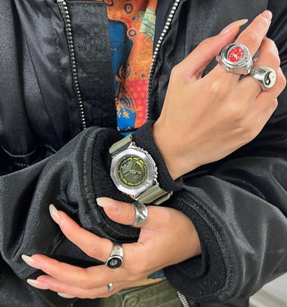 BARI RING | SILVER RED