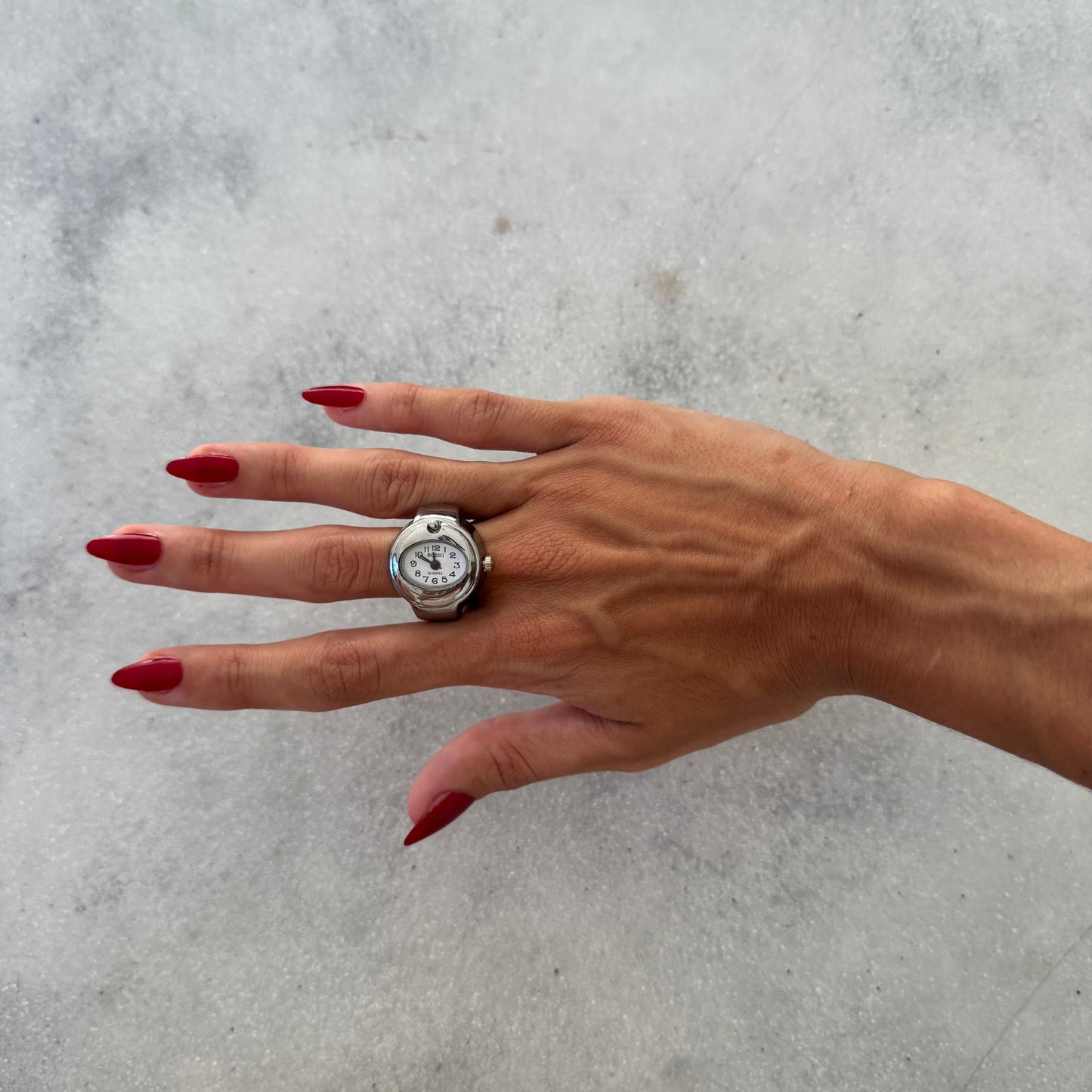 BARI RING | SILVER WHITE