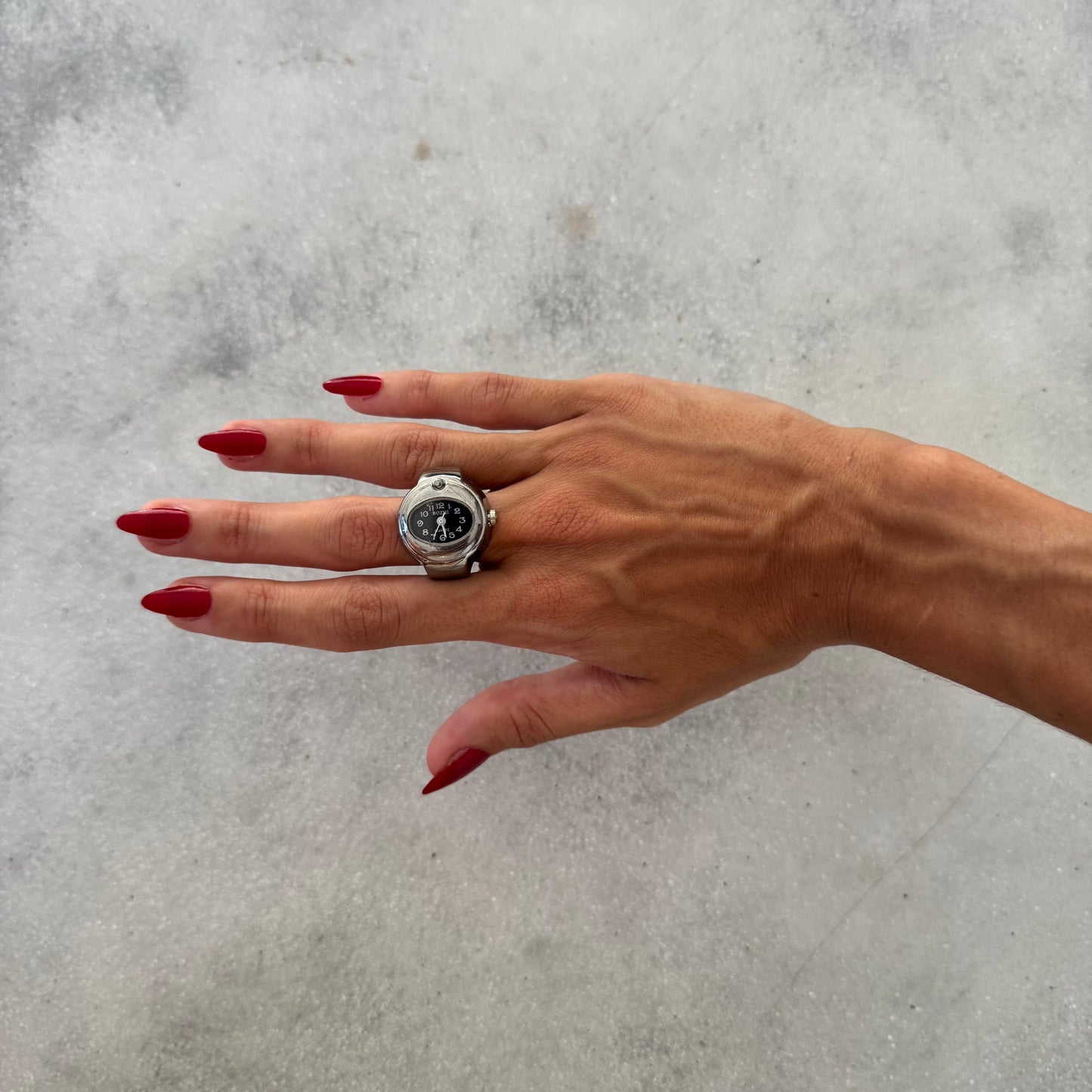 BARI RING | SILVER BLACK