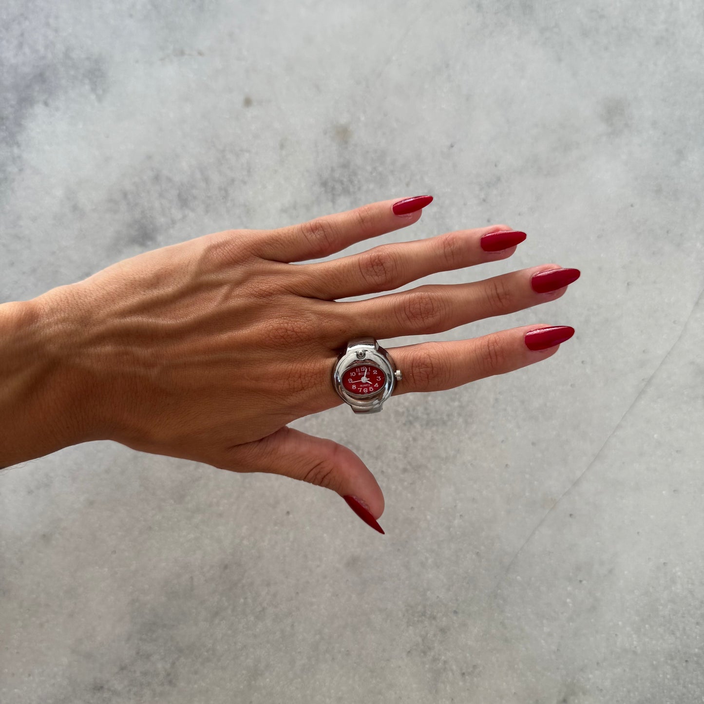 BARI RING | SILVER RED