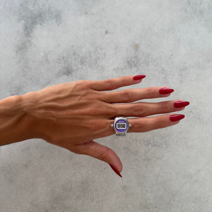 DIGITALE RING | SILVER PURPLE