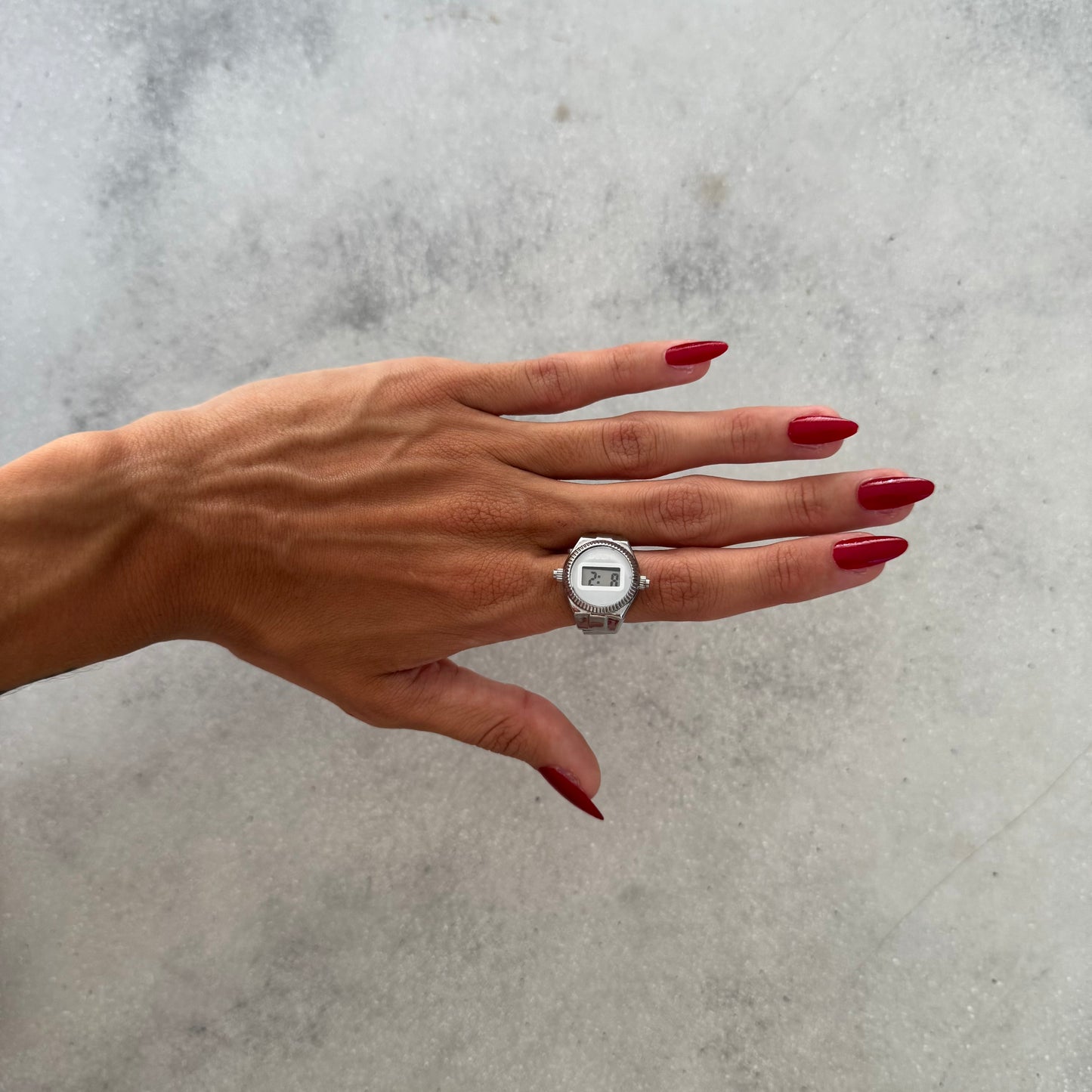 DIGITALE RING | SILVER WHITE
