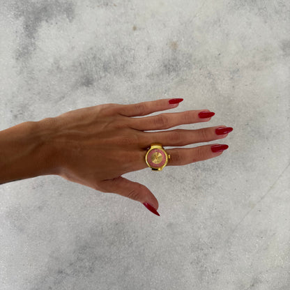 MIDNIGHT RING | GOLD PINK