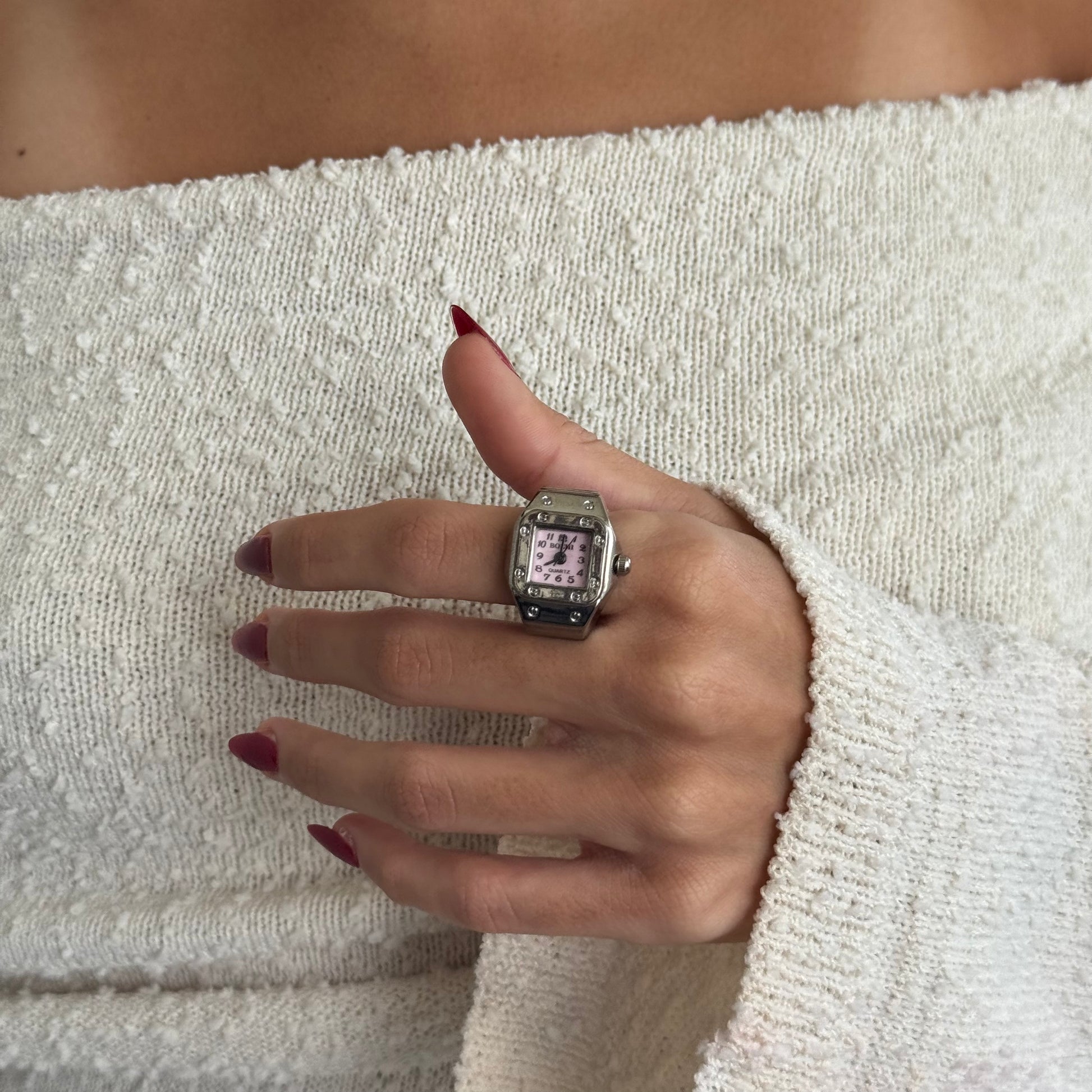 SANTOS RING | SILVER PINK - Bozhirings