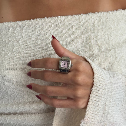 SANTOS RING | SILVER PINK - Bozhirings