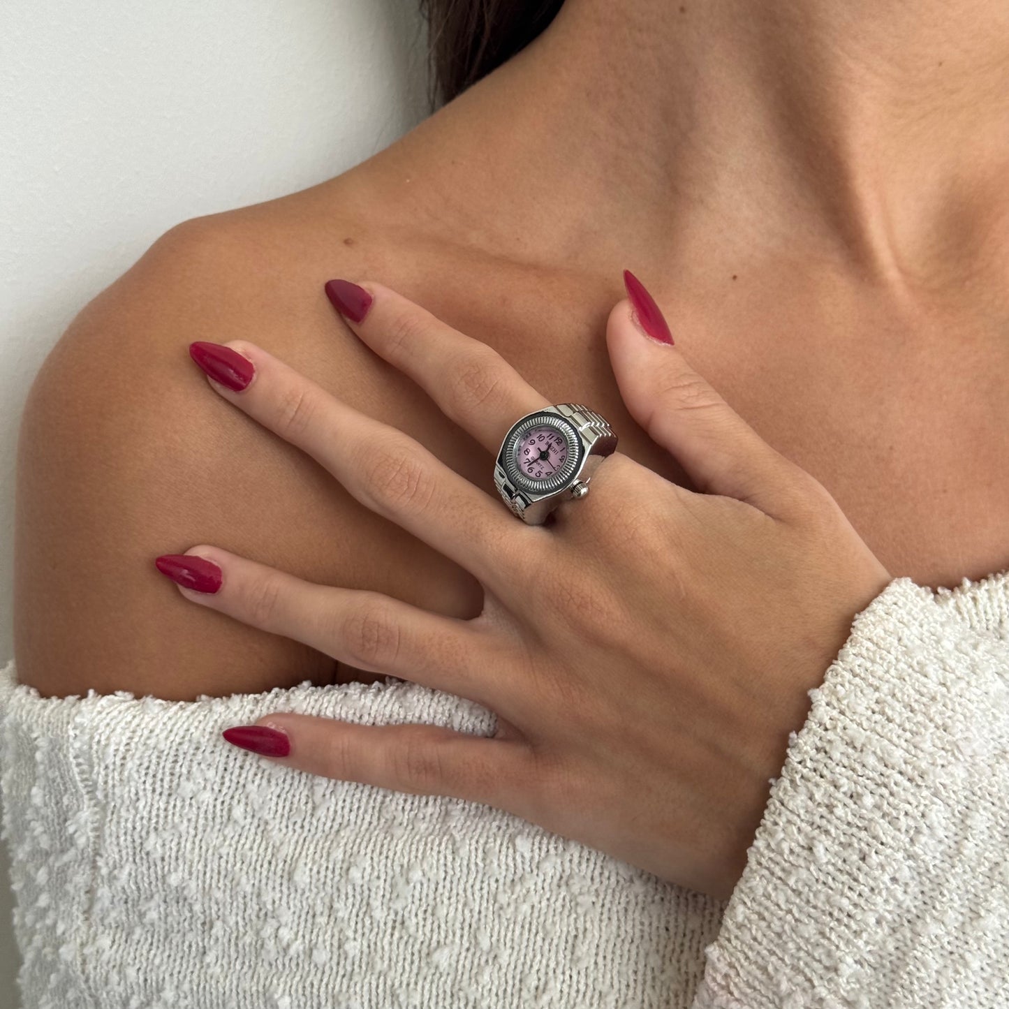 MILANO RING | SILVER PINK - Bozhirings